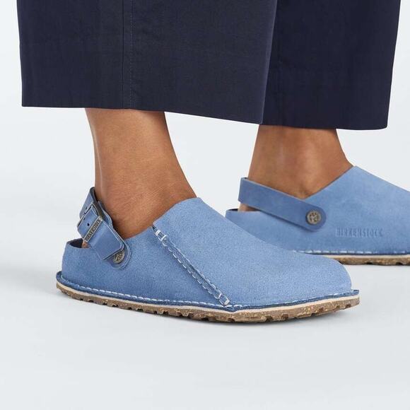 Birkenstock Shoes - Birkenstock Lutry Premium Suede Elemental Blue EU38/ W 7-7.5 NWOB